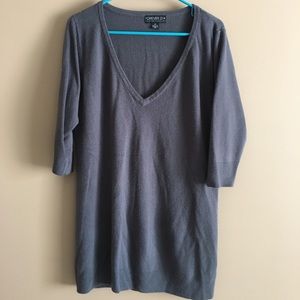 MEGA SALE: Forever 21 Plus Gray 3/4 Sleeve Sweater